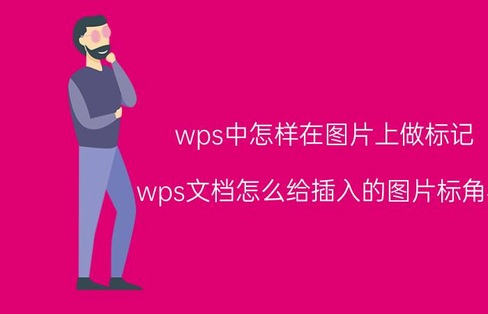 wps中怎样在图片上做标记 wps文档怎么给插入的图片标角标？